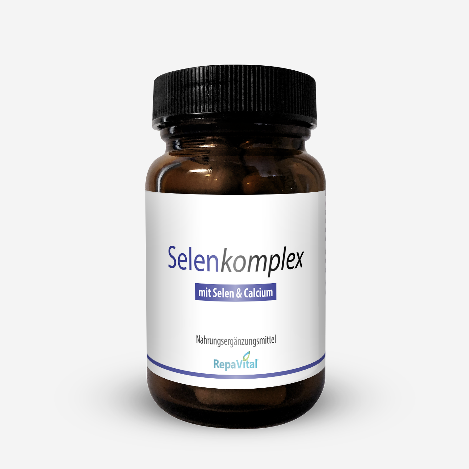 RepaVital Selenkomplex Kapseln – veganes Nahrungsergänzungsmittel mit Selen und Calcium zur täglichen Unterstützung der Zellschutzfunktion
