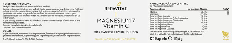 Magnesium 7 und Vitamin C