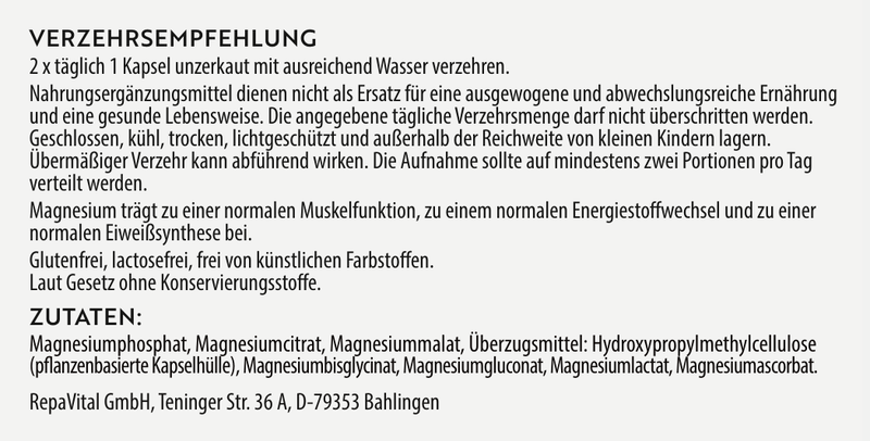 Magnesium 7 und Vitamin C