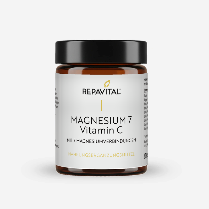 Magnesium 7 – Multi-Magnesium Complex with Vitamin C – 60 Capsules