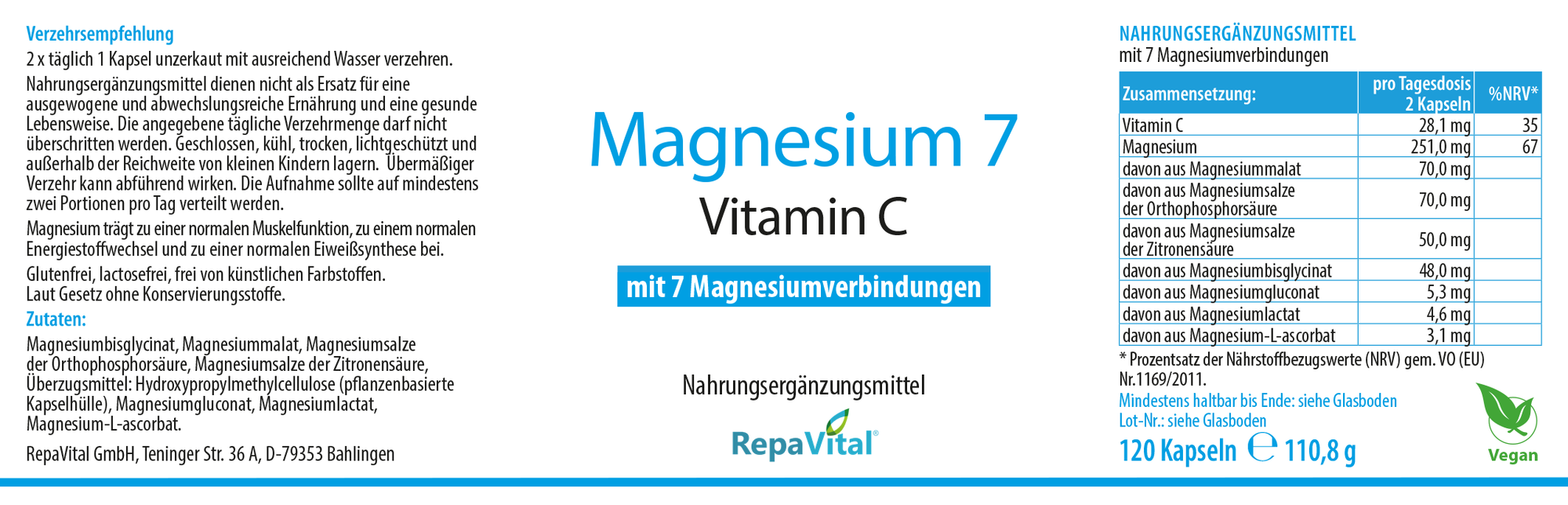 Magnesium 7 und Vitamin C