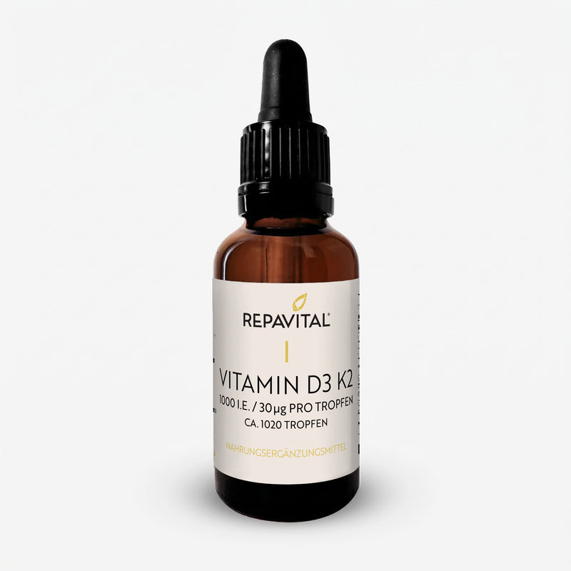 Vitamin D3K2 1000 – Vitamin D3 & K2 als Tropfen – 30 ml