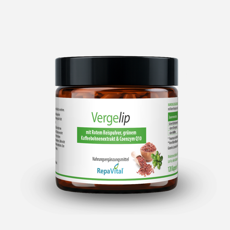 Vergelip – Rotes Reispulver, grüner Kaffee und Coenzym Q10 - 120 Kapseln