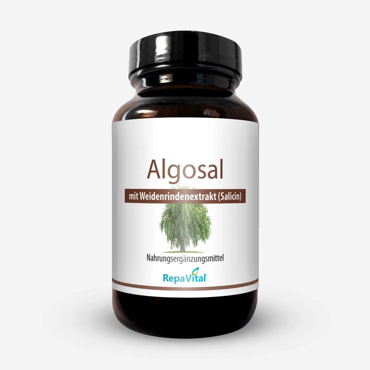 Produktfoto von Algosal – Nahrungsergänzungsmittel mit natürlichem Weidenrindenextrakt und Salicin von RepaVital