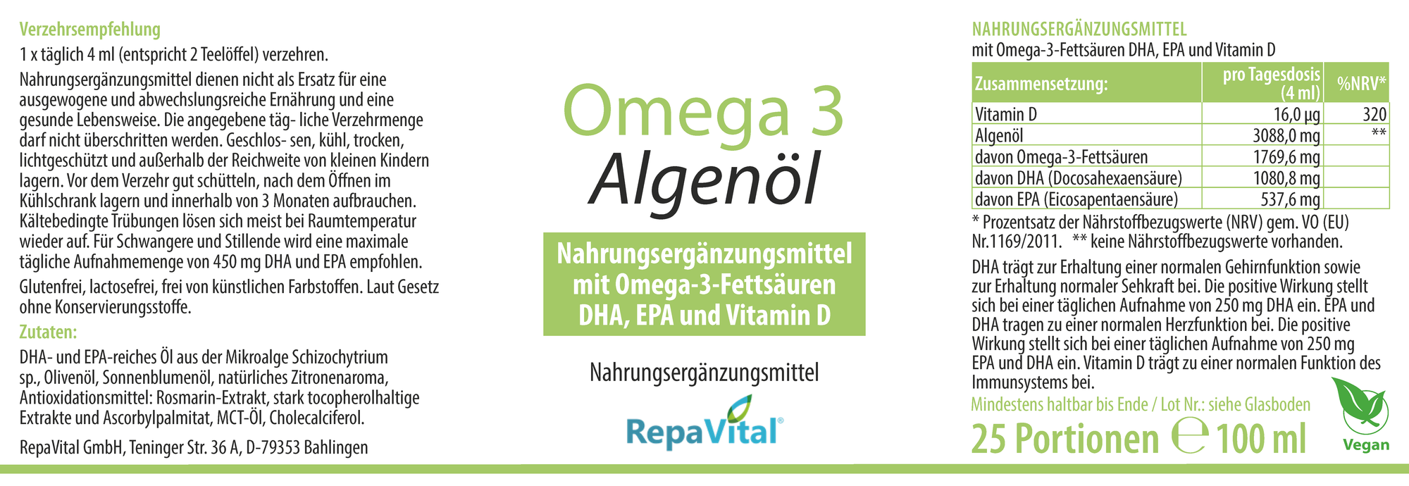 dhl aufbewahrung 7 werktage Omega 3 flüssig | DHA, EPA und Vitamin D – 100 ml