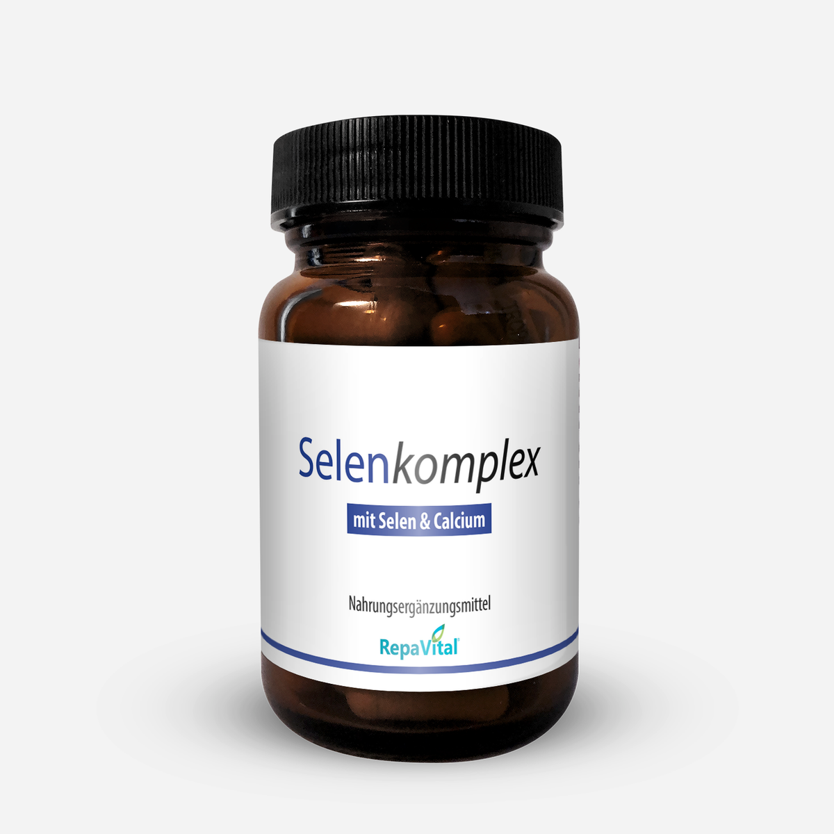 RepaVital Selenkomplex Kapseln – veganes Nahrungsergänzungsmittel mit Selen und Calcium zur täglichen Unterstützung der Zellschutzfunktion