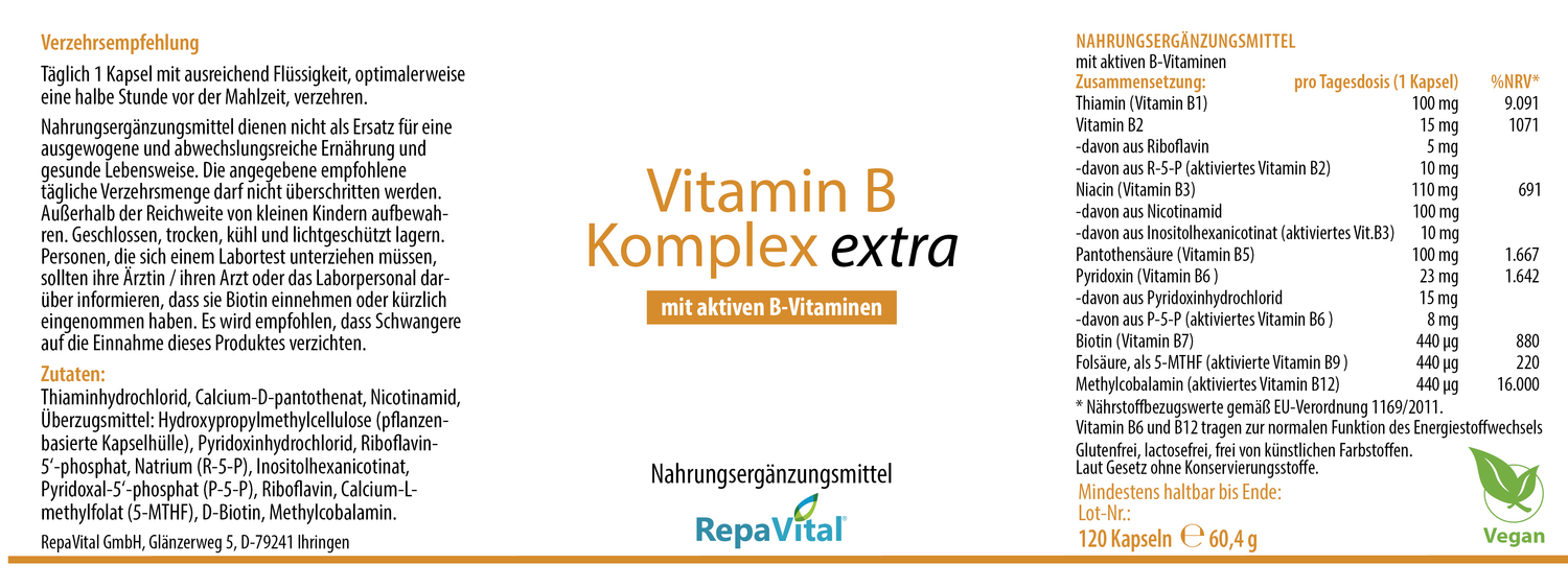 Vitamin B Komplex extra